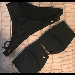 Black asos bikini